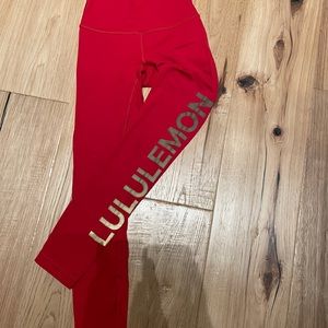 Lululemon Align High-Rise Pant 28" with Gold Logo